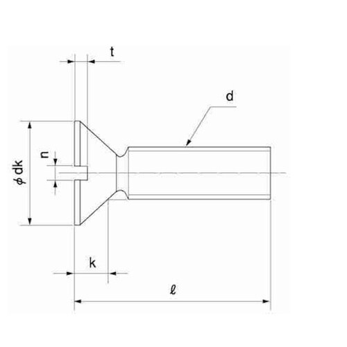 ステン−UNC(FLAT #8−32×