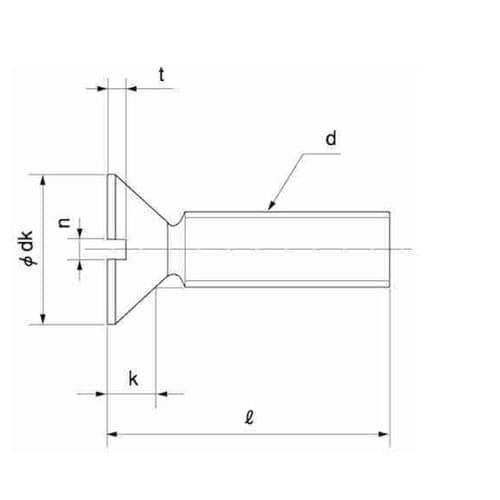 ステン−UNC(FLAT #8−32×