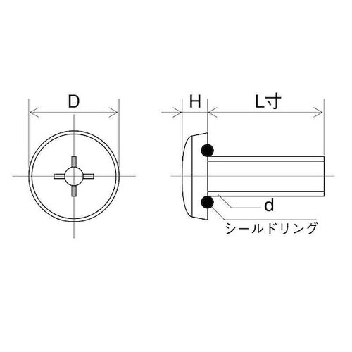 SUSシールビスバインド小ネジ3×6 (