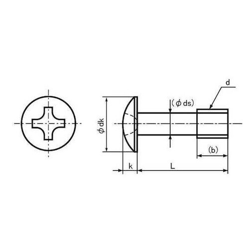BKSUSトラス脱落防止ビス 5×16×