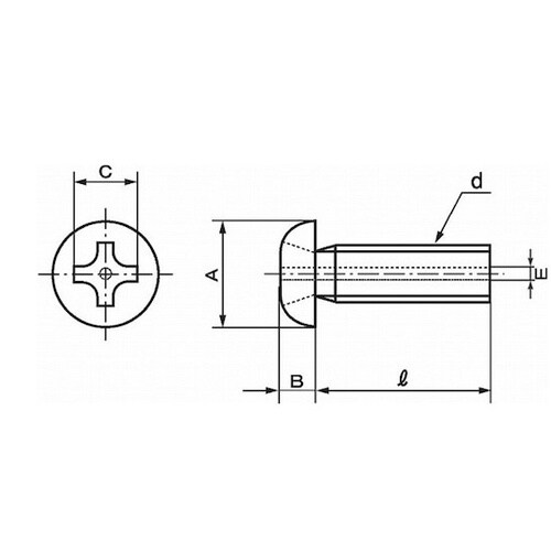 SUS(+)エアー抜きナベ小ネジ 3×6