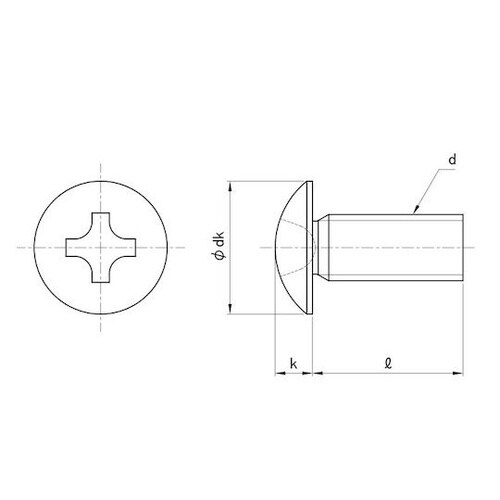 ステン(+)トラス小ネジ(T) 4×6