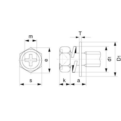 組込みねじ (+)アプセットP=4(鉄(