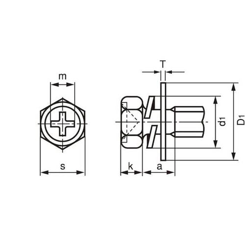 組込みねじ (+)アプセットPD=3(W