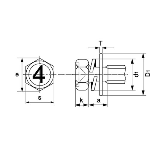 組込みねじ 4マークアプセットPD=3(