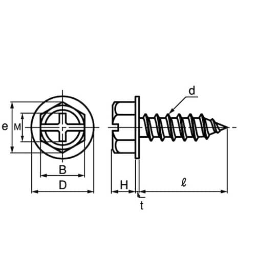 ユニクロ (+−)Aフランジ 6×40
