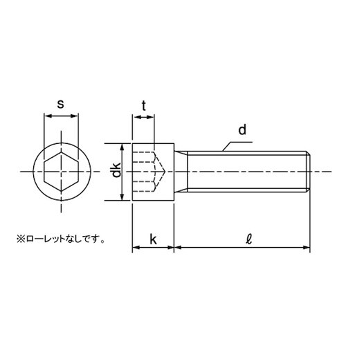 三価ホワイト 小頭CAP 10×35 (