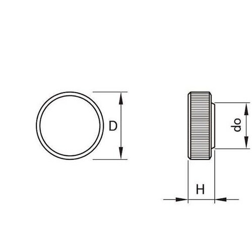 サムノブ丸型(黒 M8−26 (5本入)