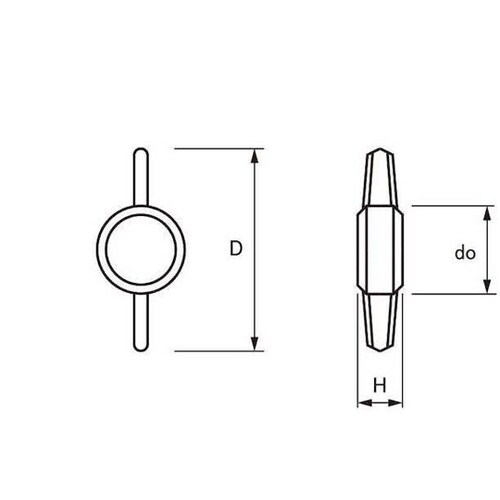 サムノブT型(グレー M6 (6本入)