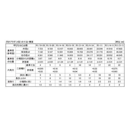 クロメ−ト プラグA(浮き PT 1/8