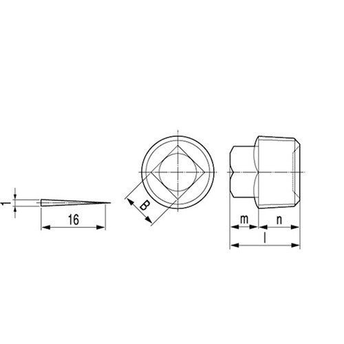 クロメ−ト プラグ(4角頭(東工舎 R