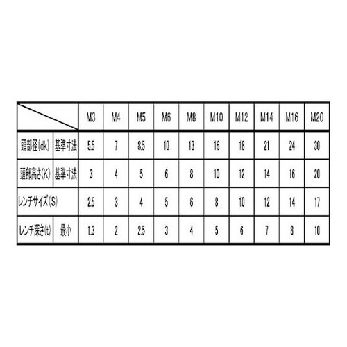 ステンCAP(左ネジ 6×16 (2本入