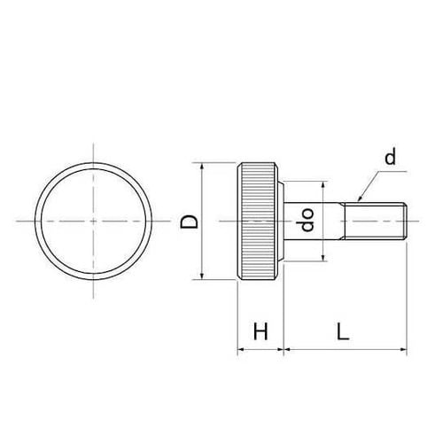 ステンレス サムスクリュ−(半ネジ 丸型