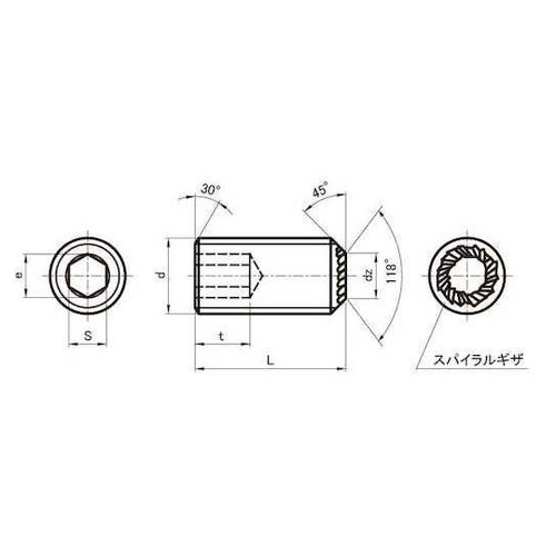 ステンHS(ギザサキ 12×20 (3本