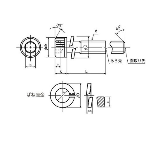 ステンCAP P=2 2.6×8 (30