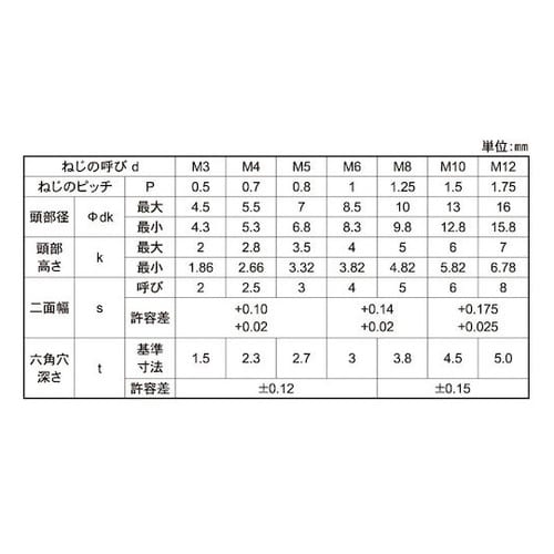 ステンレス 小頭ローヘッドCAP 10×