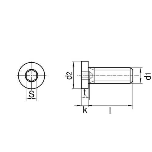 ステンレス 極低頭キャップ 2×5 (4
