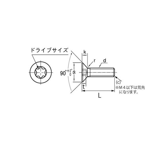 ステンレス TORX−サラCAP DIN