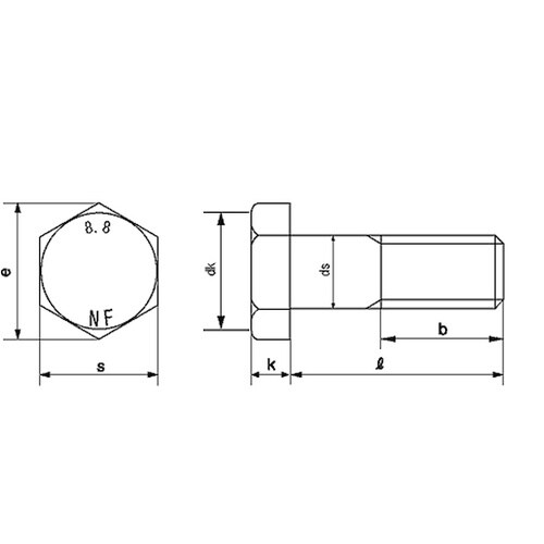 8.8 六角ボルト 日本ファスナー製 6