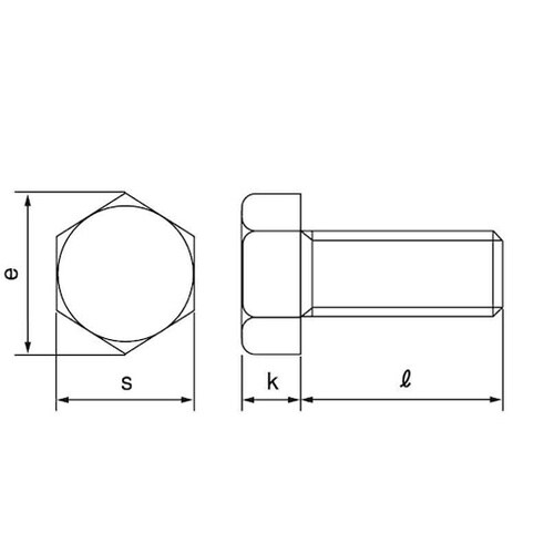 ステン 六角ボルト 全ネジ(左ネジ 10