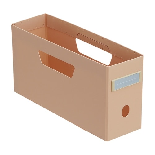 ボックスファイル(ロータイプ)ピンク F