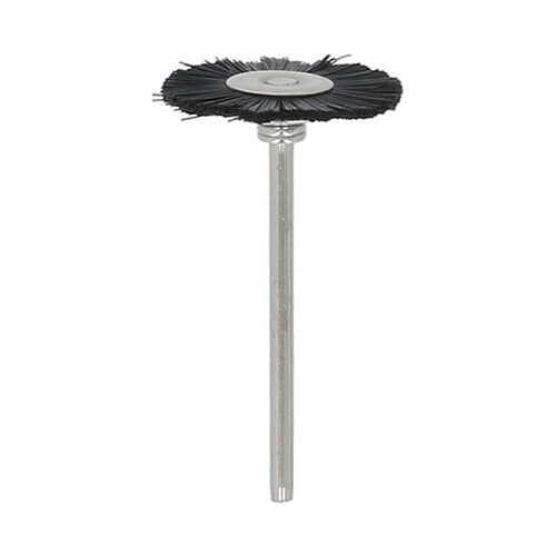 軸付毛ブラシ1本ホイール型22mm HR