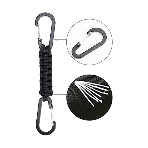 ダブルカラビナ吊り下げツール パラコード