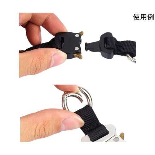 ワンタッチ ネックストラップ リング付き