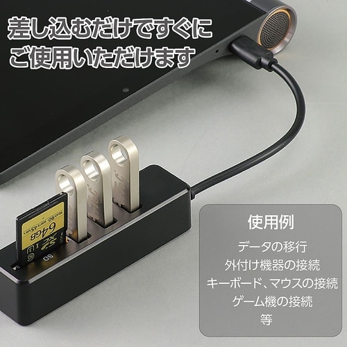 USB TypeCハブ(カードリーダー付