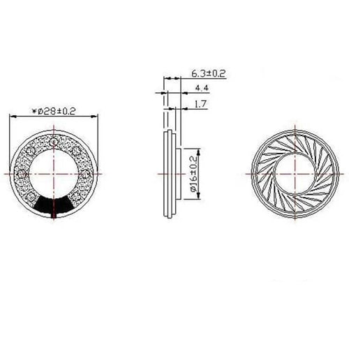 28φスピーカ (1個) SP−281W