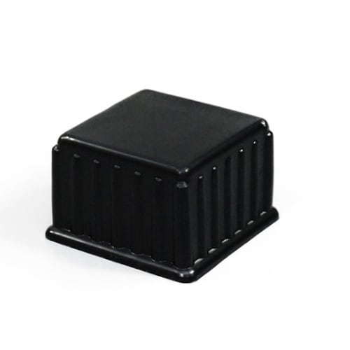 イス脚キャップ 角 36ミリ 黒 4個入