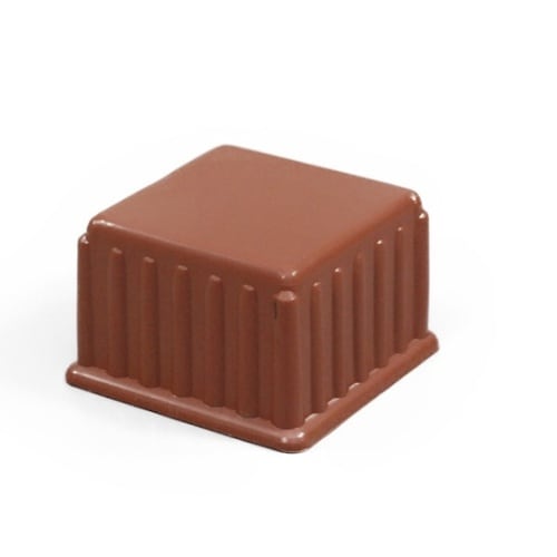 イス脚キャップ 角 36ミリ 茶 4個入