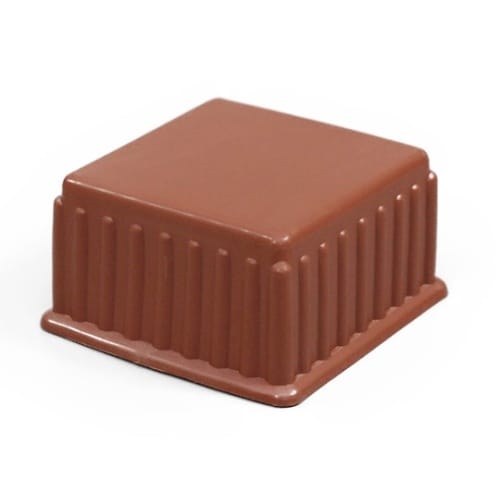 イス脚キャップ 角 45ミリ 茶 2個入