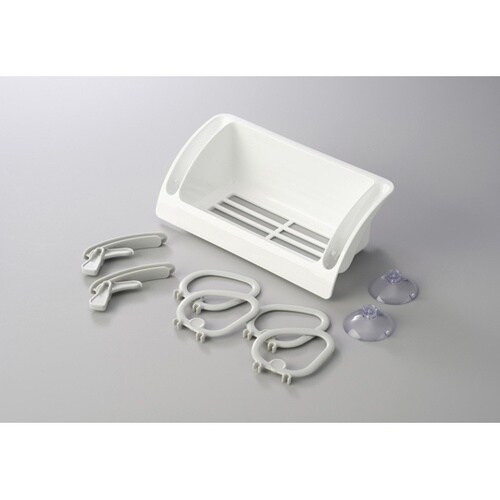 エコフック付きスポンジラック ホワイト