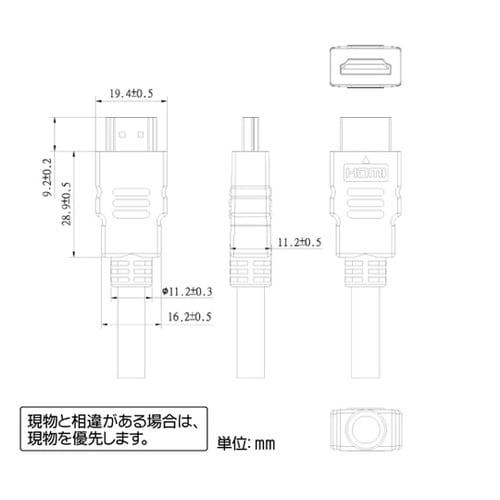 イーサネット対応ハイスピードHDMIケー