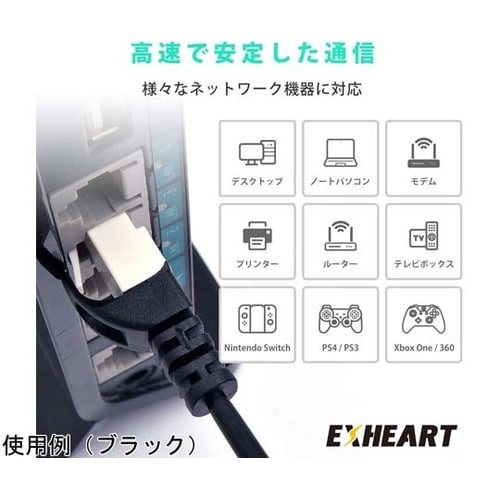 LANケーブル CAT6 10m ホワイ