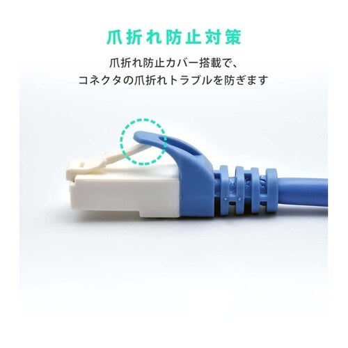 LANケーブル CAT6A ハード 3m