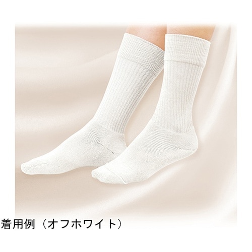 足にやさしいソックス L オフホワイト