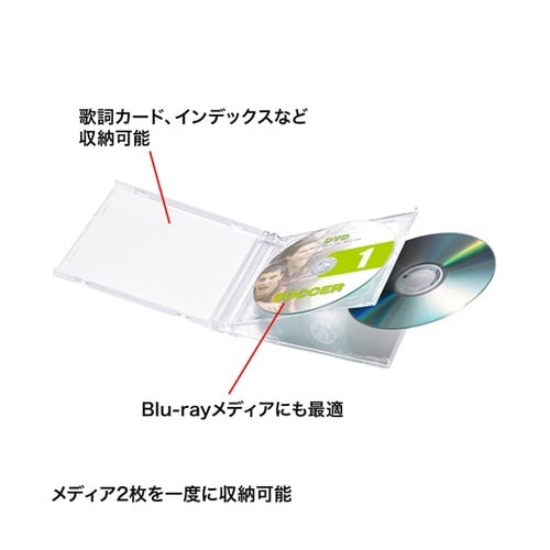 Blu−ray・DVD・CDケース(2枚