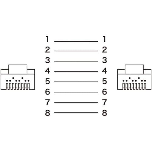 つめ折れ防止カテゴリ6LANケーブル K