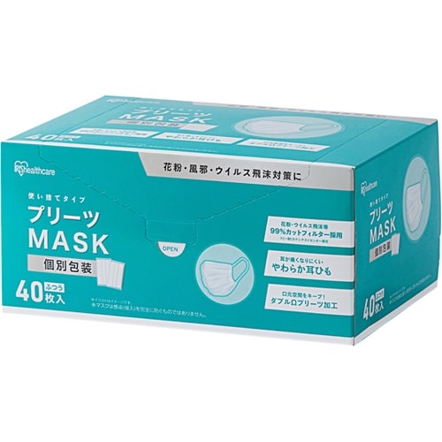 プリーツマスク ふつう 40枚入 PK−