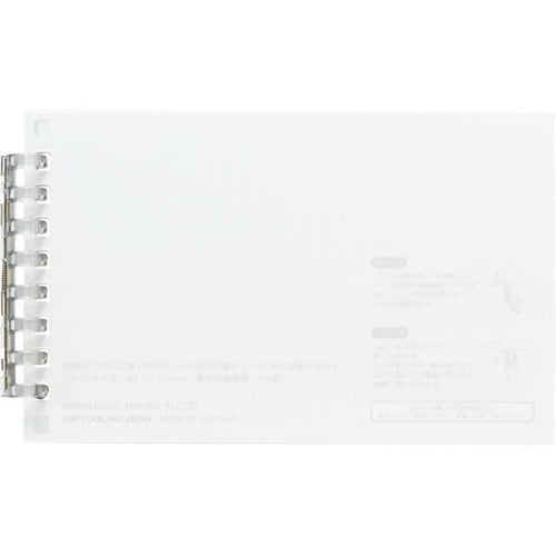 オープンリングノート メモLサイズ クリ