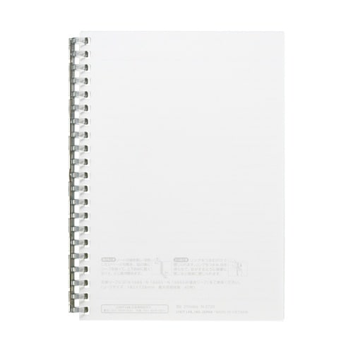 オープンリングノート B6 クリヤー N