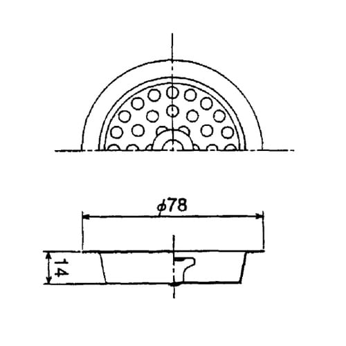 ステン皿(ゴミ受け)【TO−198L・1