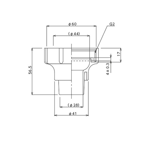 口元(ホースナット)G2ネジ ホース内径