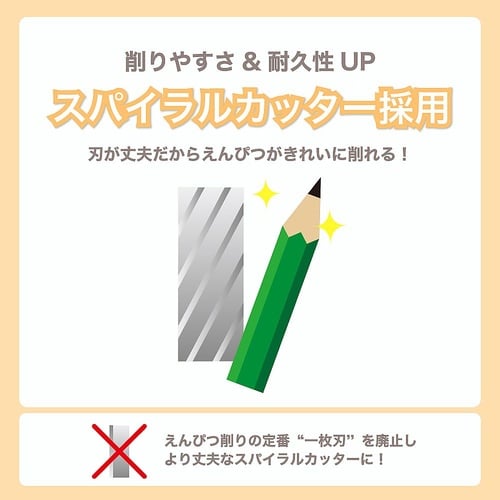 えんぴつけずりき ホワイト PS86W
