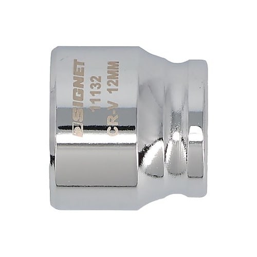 差込角1/4DR 12mm ショートソケ