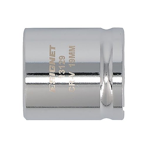 差込角1/2DR 19mm ショートソケ