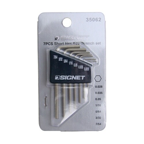 六角棒レンチ7本セット 0.028−7/