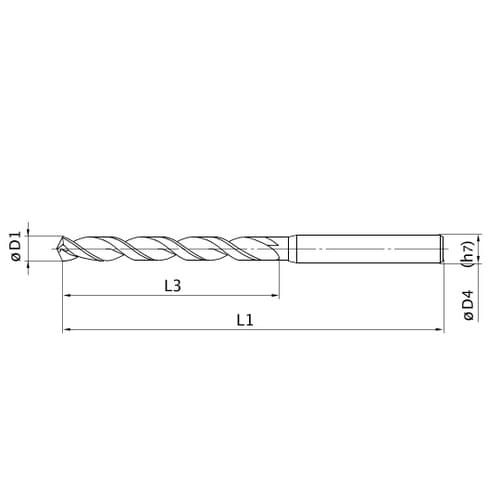 ハイスドリル SEPDM D0250